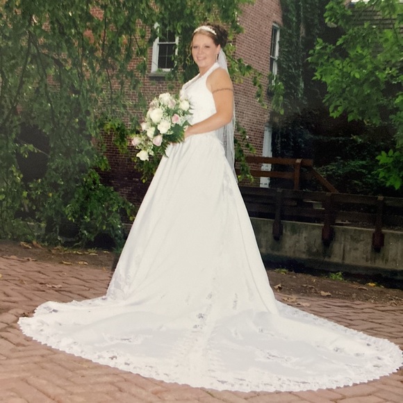 Michaelangelo wedding dress with a beautiful train - Picture 6 of 6